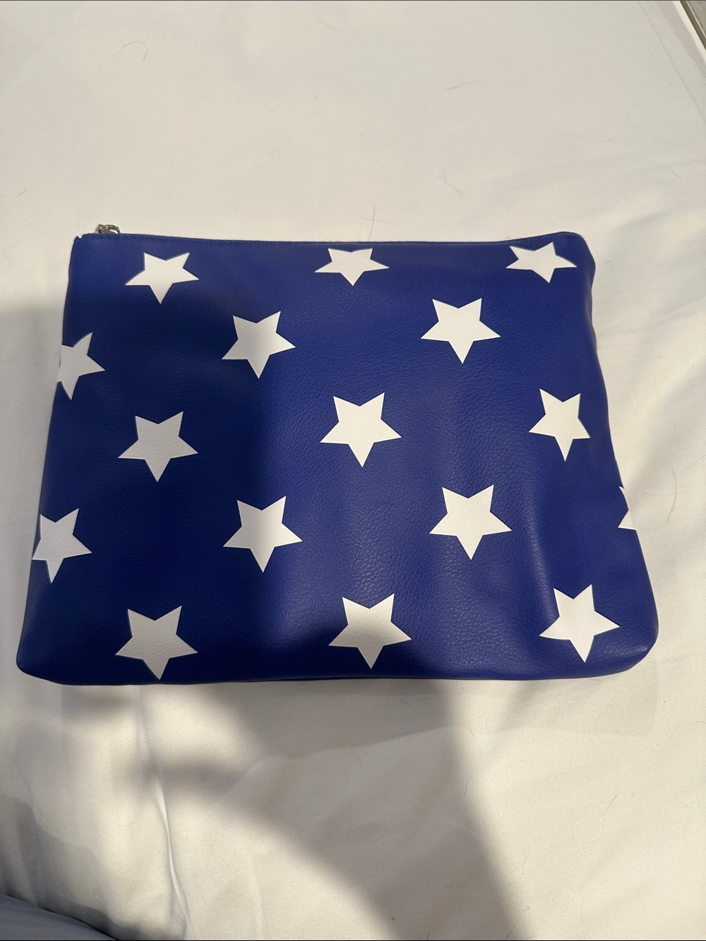 STAR COSMETICS BAG WITH RED ZIPPER 11x9